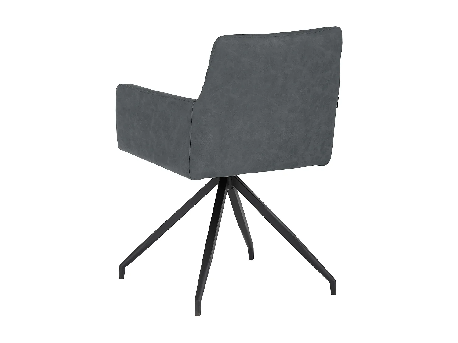 Ashley | Lot de 2 chaises de salle à manger rembourrées en PU anthracite