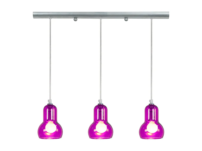 Suspensão TOSEL  VIANNE metal geométrico cinza D18 x  H75  cm