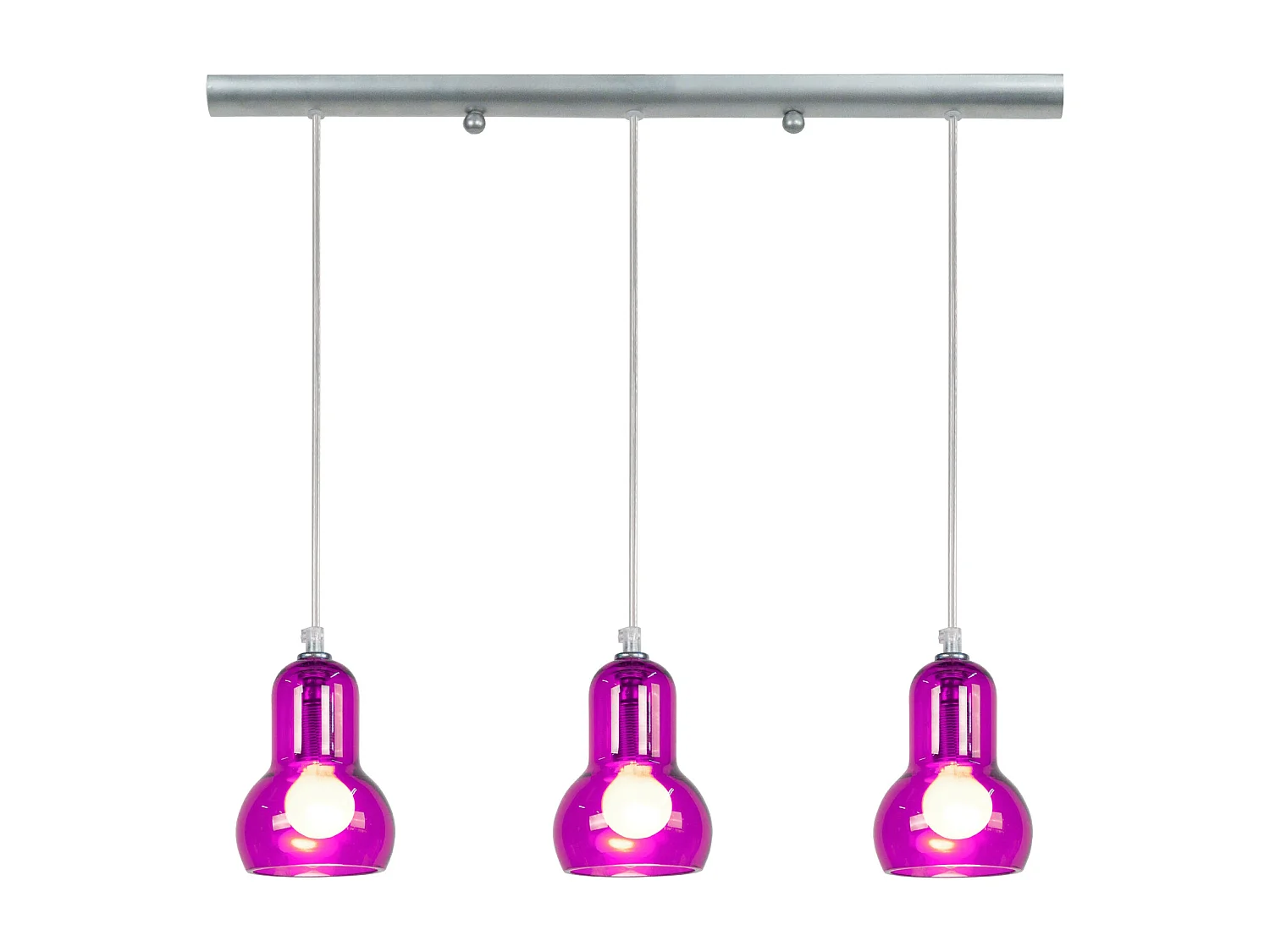 Suspensão TOSEL  VIANNE metal geométrico cinza D18 x  H75  cm