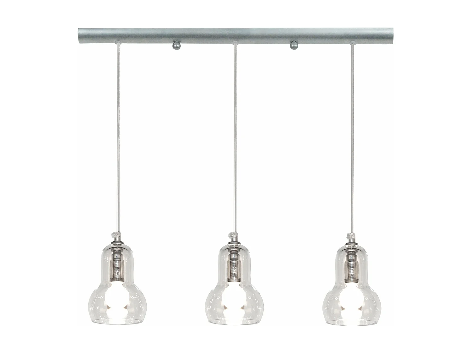 Suspensão TOSEL  VIANNE metal geométrico bronze D18 x  H75  cm