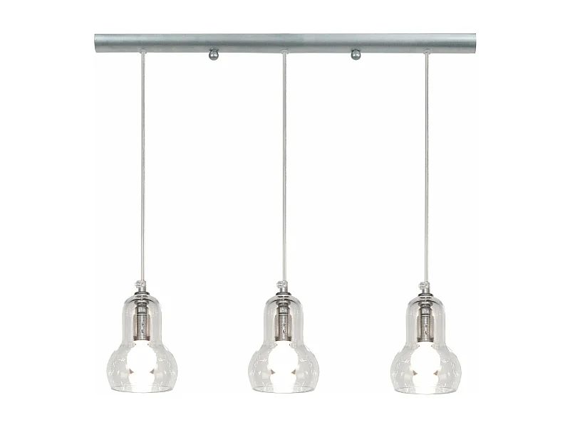 Suspensão TOSEL  VIANNE metal geométrico bronze D18 x  H75  cm