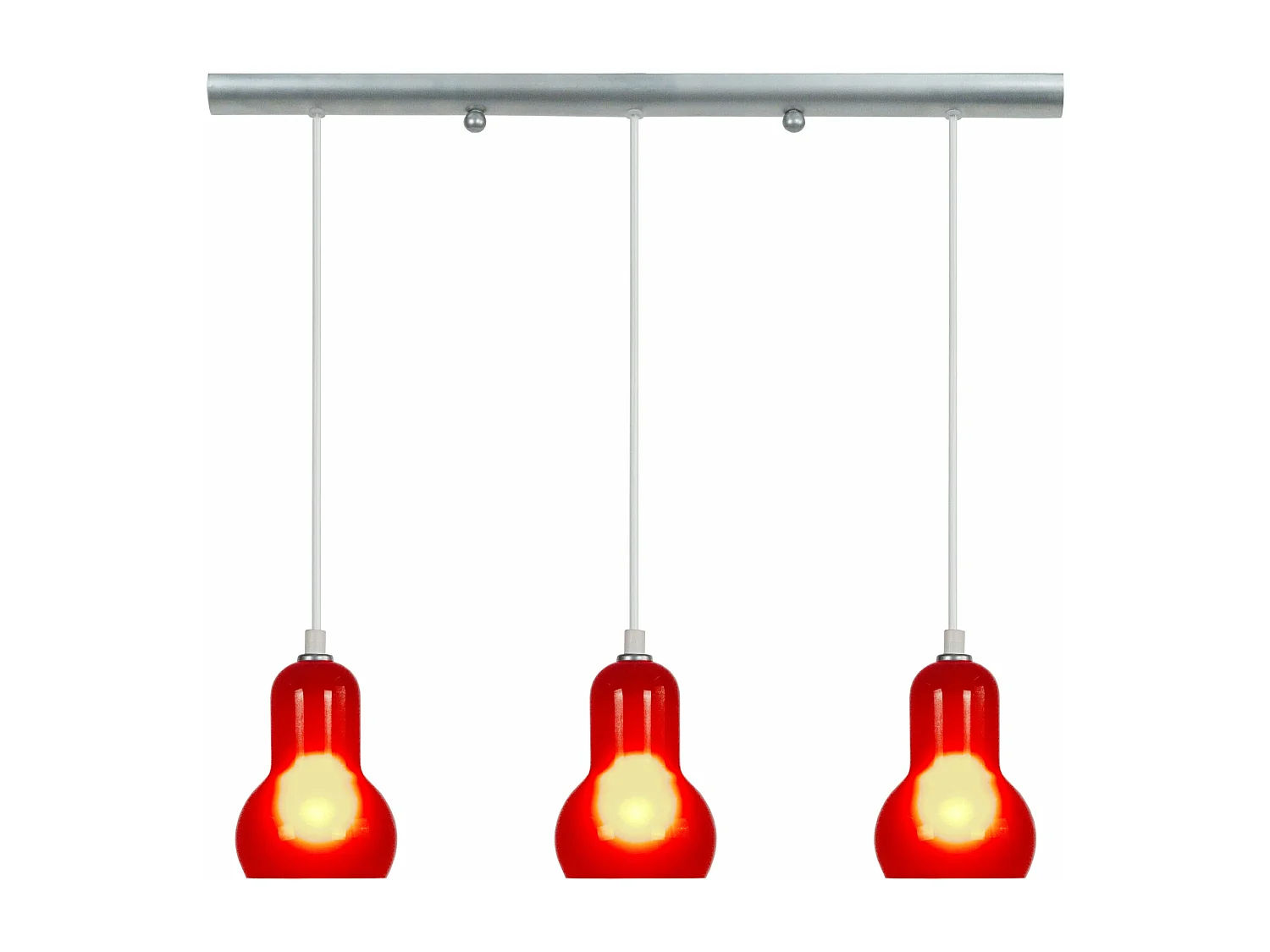 Suspensão TOSEL  VIANNE metal geométrico antracite D18 x  H75  cm