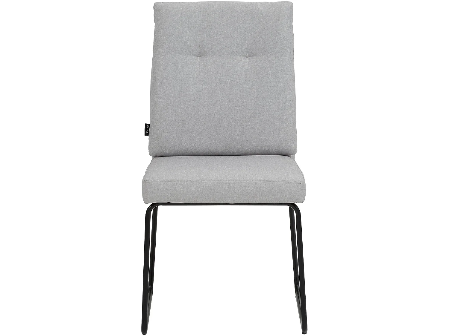 Conjunto de 2 cadeiras de jantar estofadas em veludo cor de vinho