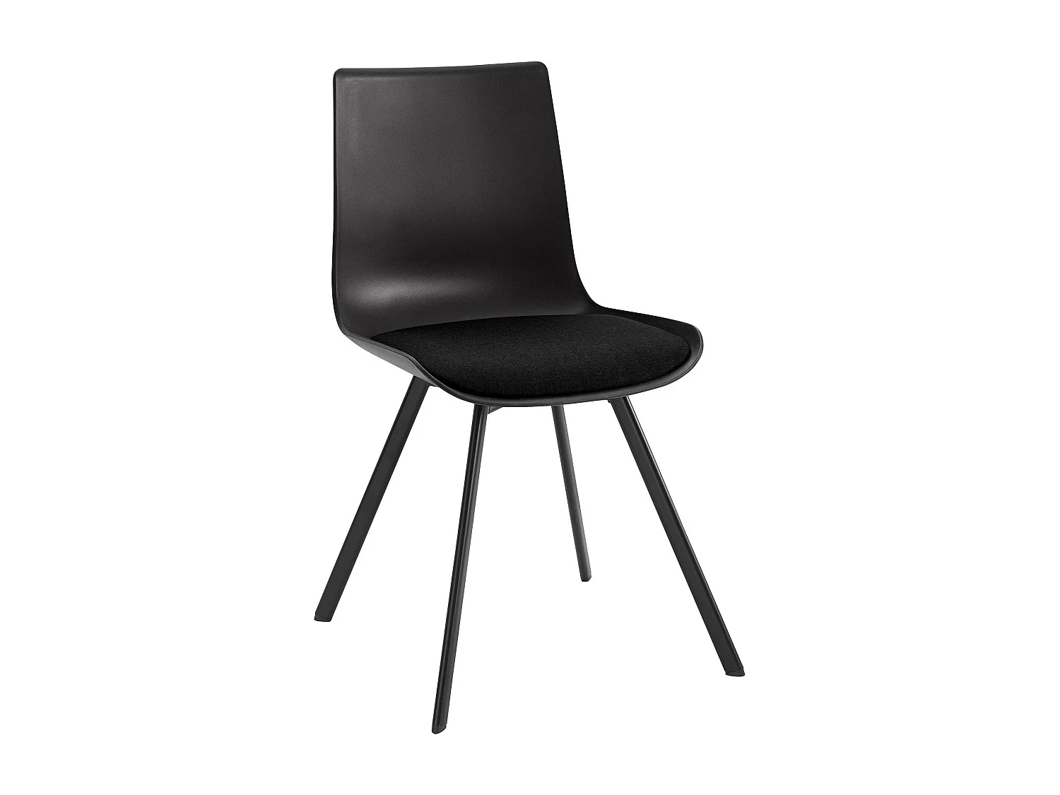 Sari | Cadeira de veludo cinzento / preto, conjunto de 2