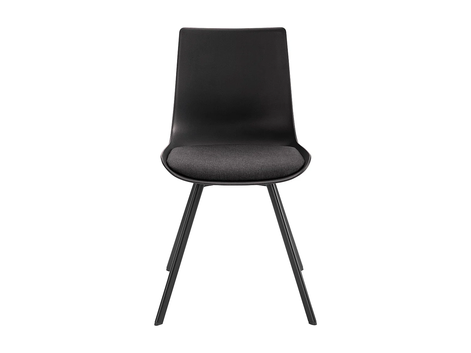 Sari | Cadeira de veludo cinzento / preto, conjunto de 2