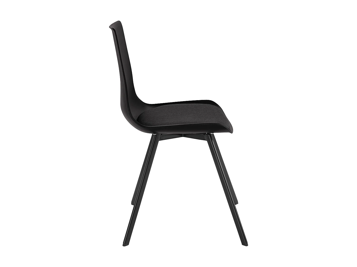 Sari | Cadeira de veludo cinzento / preto, conjunto de 2