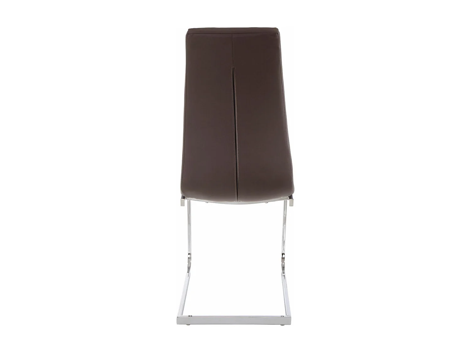 Lola | Lot de 2 chaises de salle à manger rembourrées en PU cappuccino