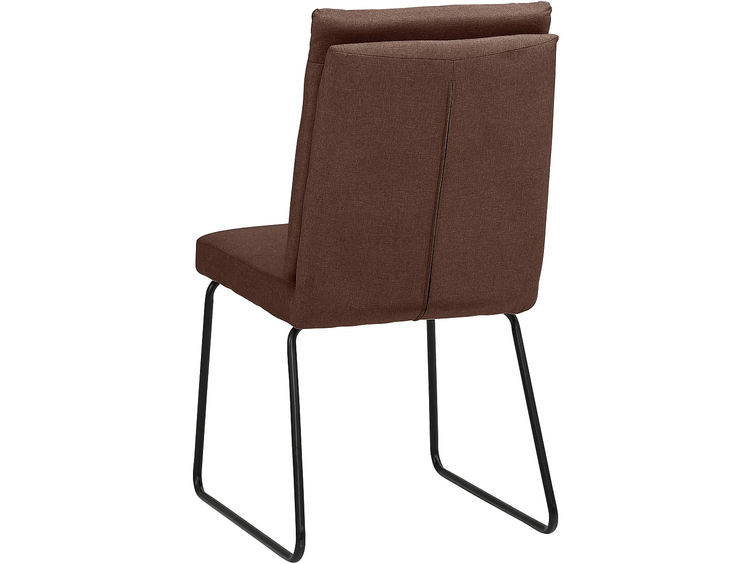 Gepolsterte Esszimmerstühle im 2er-Set aus Mikrofaser in Cappuccino