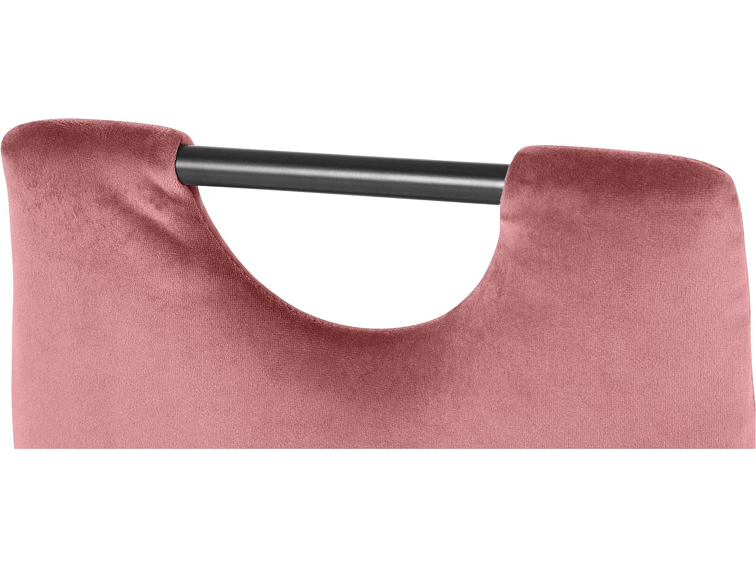 Mandy | Lot de 4 chaises de salle à manger en velours rose foncé