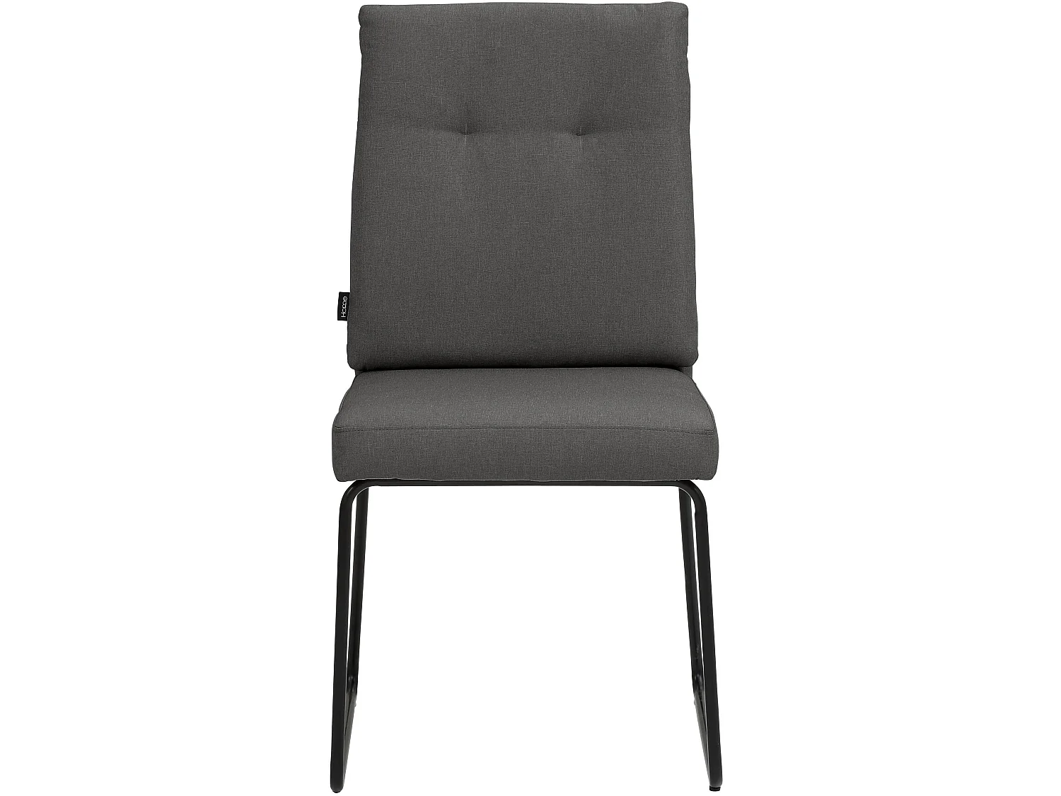 Irene | Lot de 2 chaises de salle à manger rembourrées en micro.