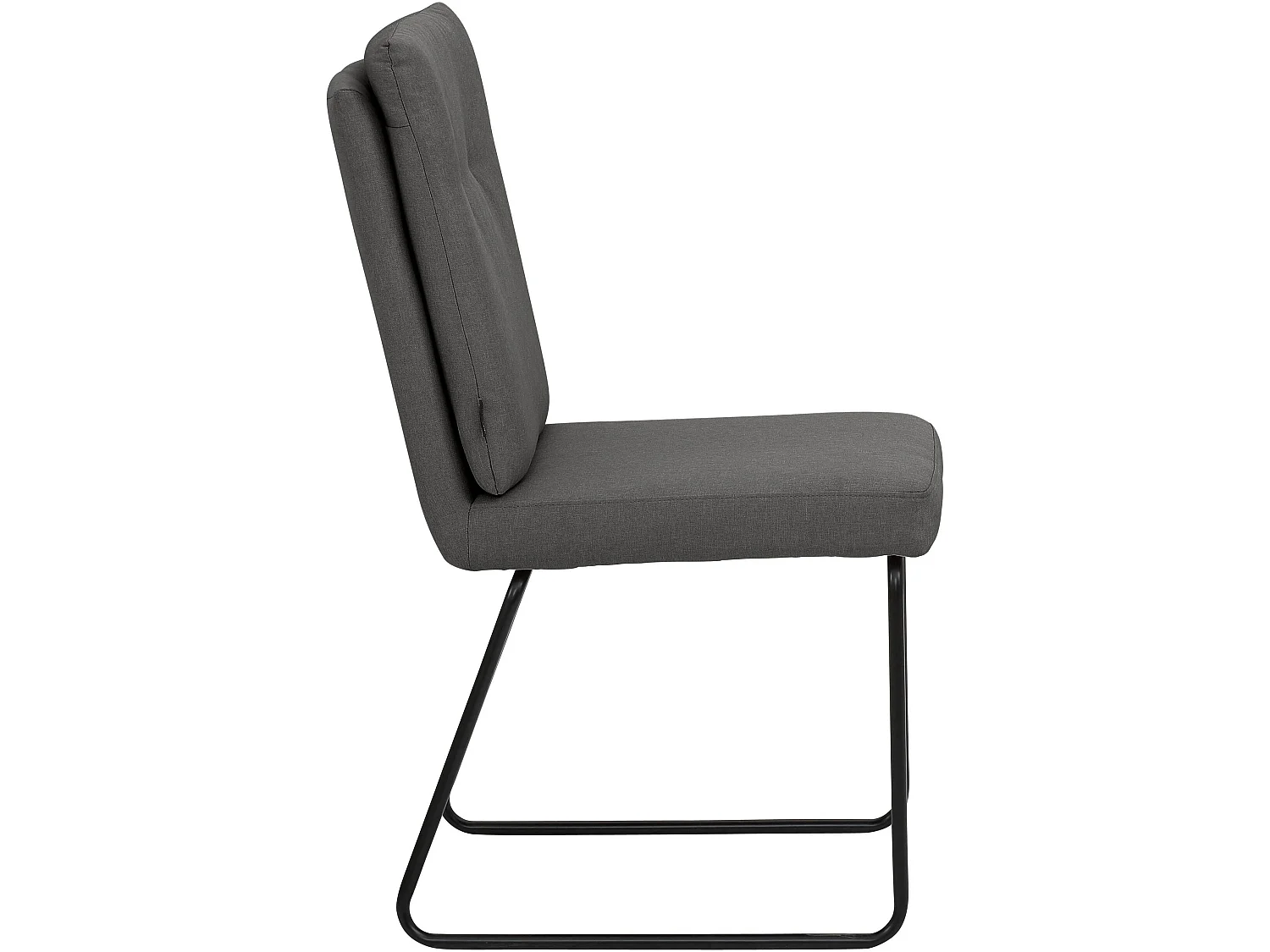 Irene | Lot de 2 chaises de salle à manger rembourrées en micro.