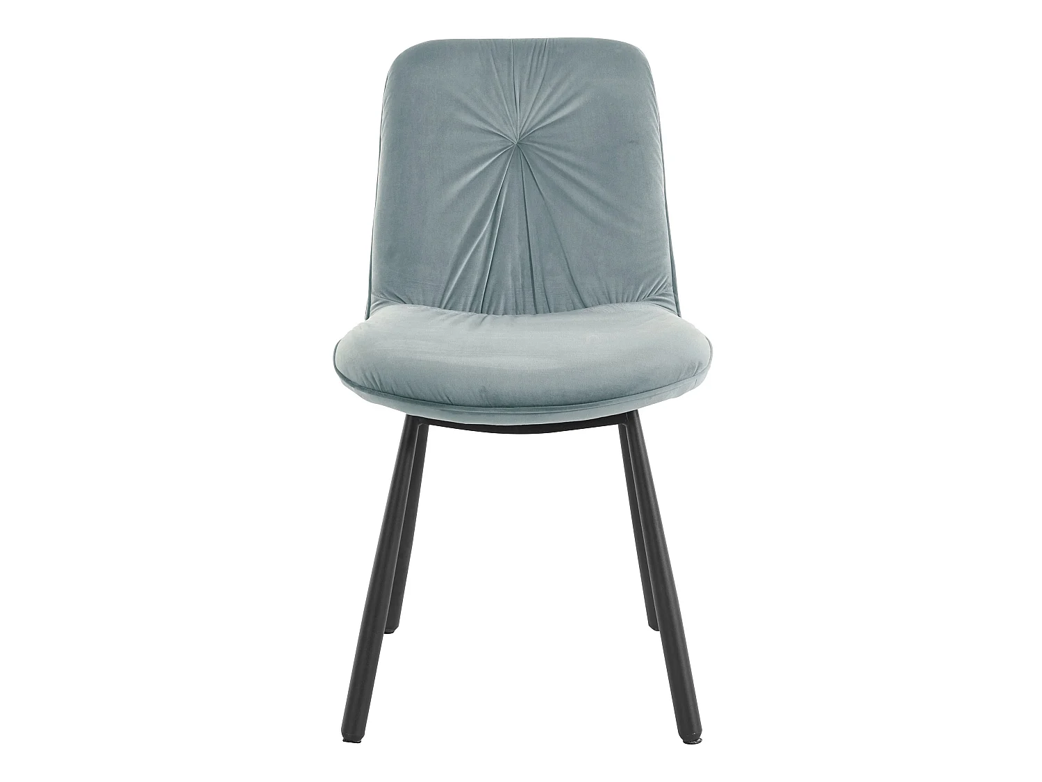 Meryl | Lot de 2 chaises de salle à manger rembourrées en velours gris