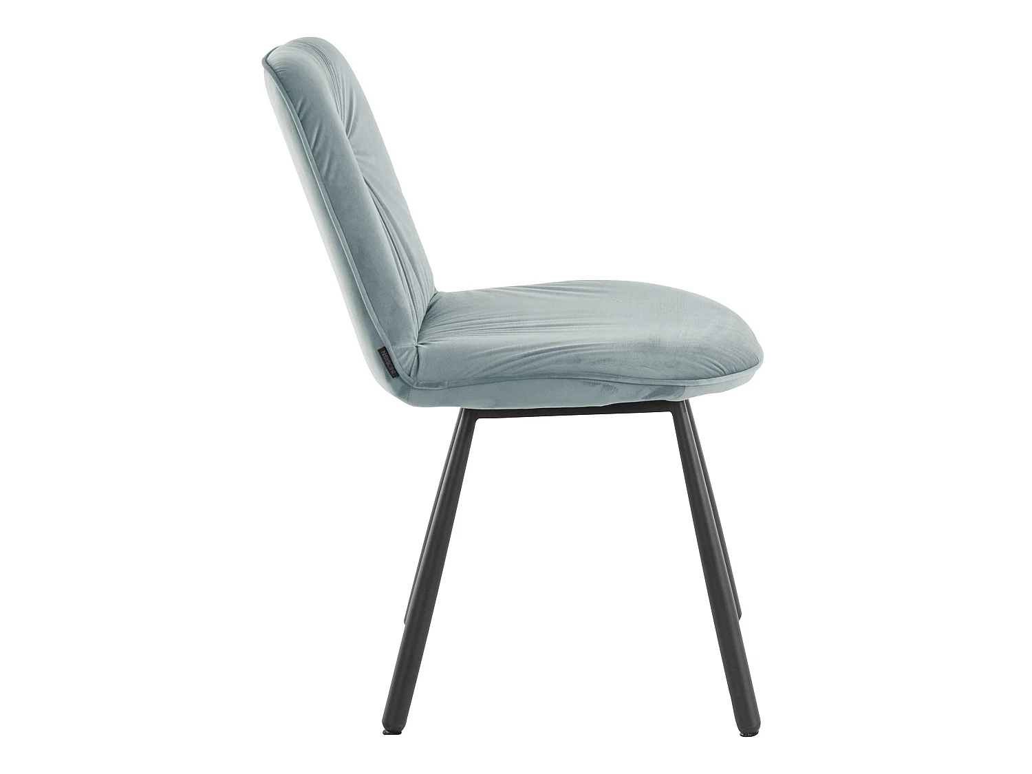 Meryl | Lot de 2 chaises de salle à manger rembourrées en velours gris