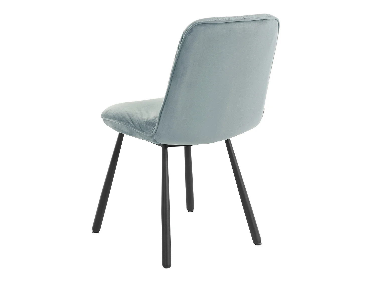Meryl | Lot de 2 chaises de salle à manger rembourrées en velours gris