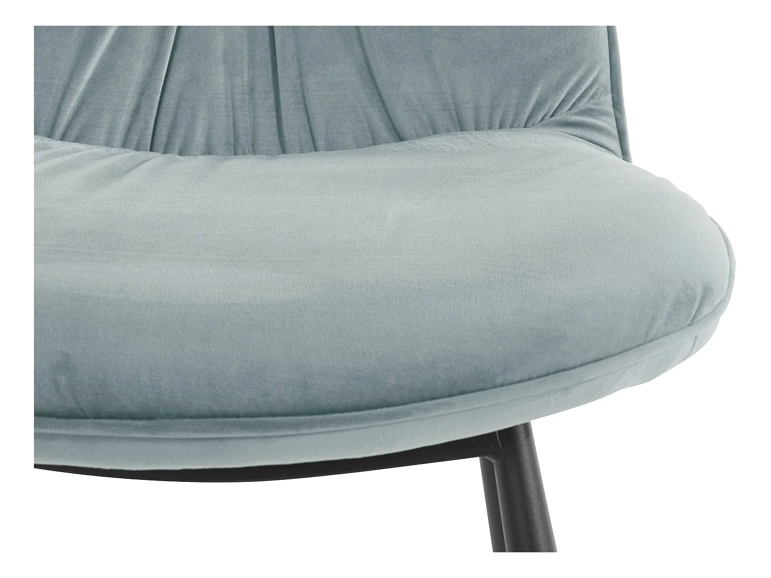 Meryl | Lot de 2 chaises de salle à manger rembourrées en velours gris