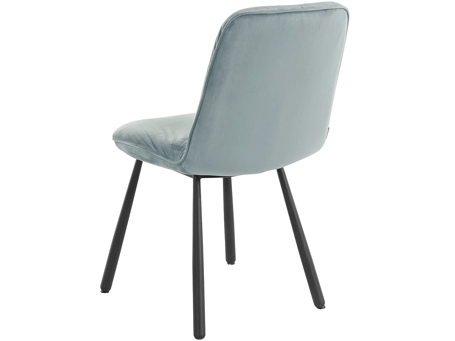 Meryl | Lot de 2 chaises de salle à manger rembourrées en velours gris