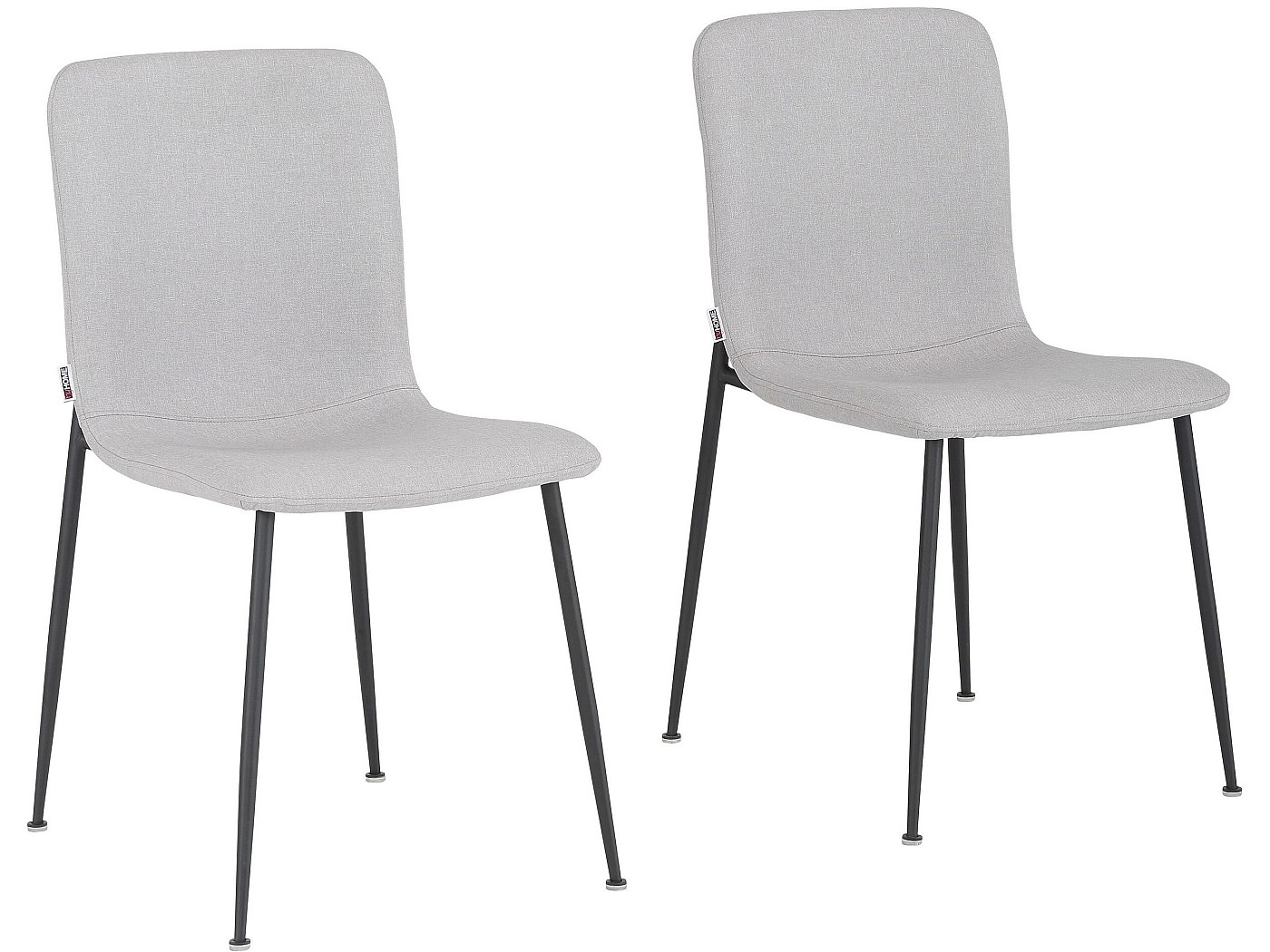 COLAMY Set da 2 sedie da pranzo - Sedie imbottite in tessuto con gambe