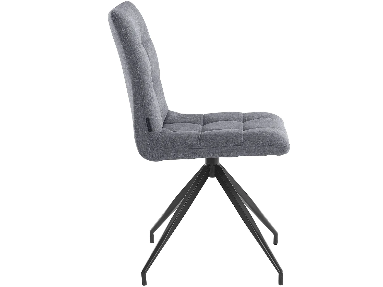 Gina | Lot de 2 chaises de salle à manger rembourrées en tissu avec pieds