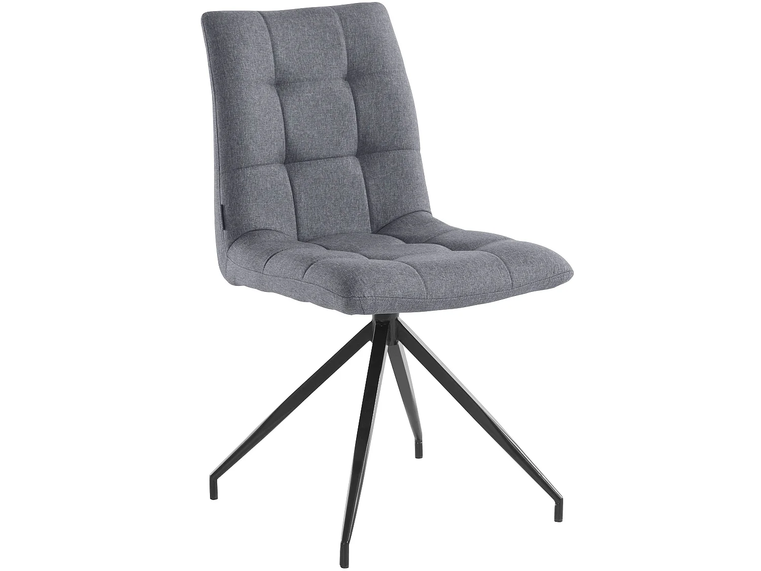 Gina | Lot de 2 chaises de salle à manger rembourrées en tissu avec pieds