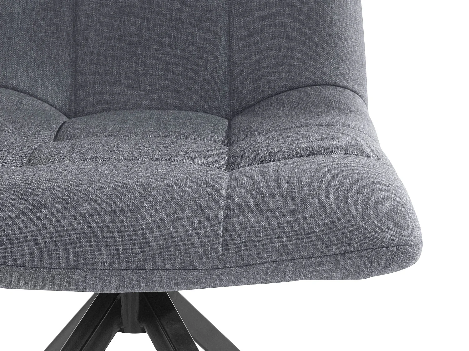 Gina | Lot de 2 chaises de salle à manger rembourrées en tissu avec pieds