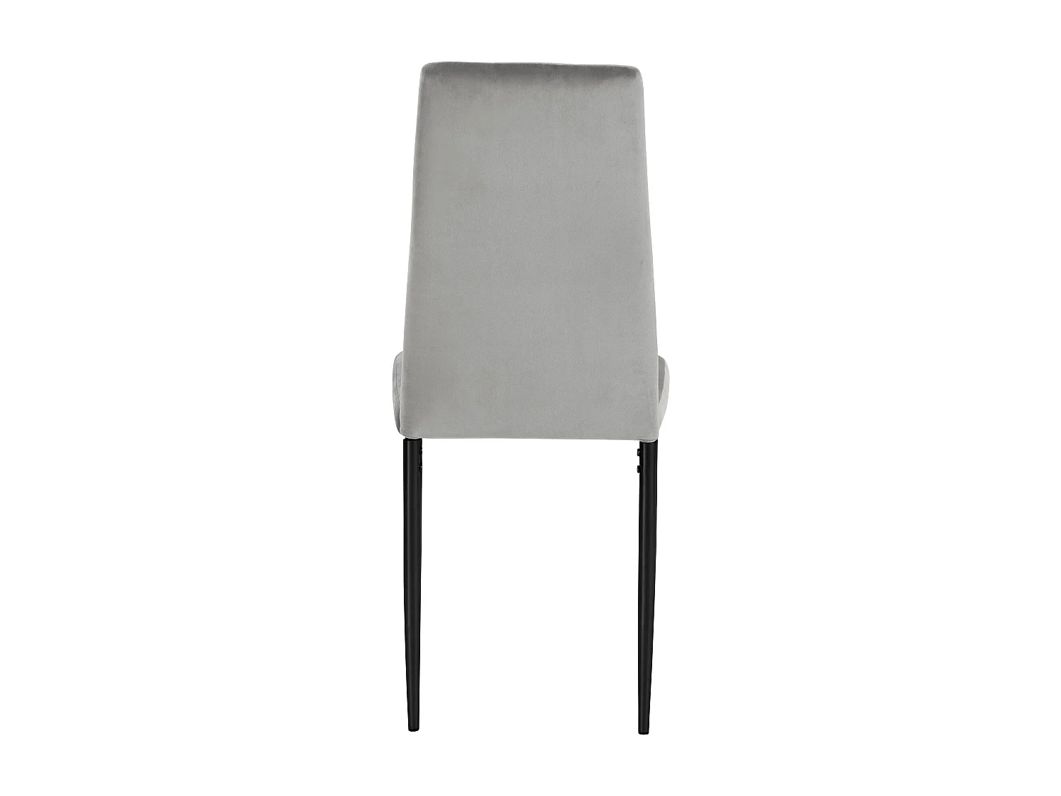 Kelly | Lot de 2 chaises de salle à manger rembourrées en velours gris clair