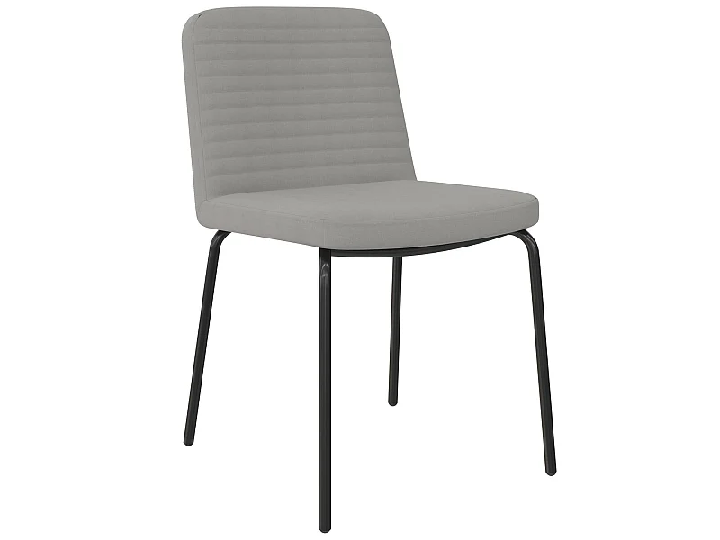 Juego de 2 sillas de comedor en gris lino