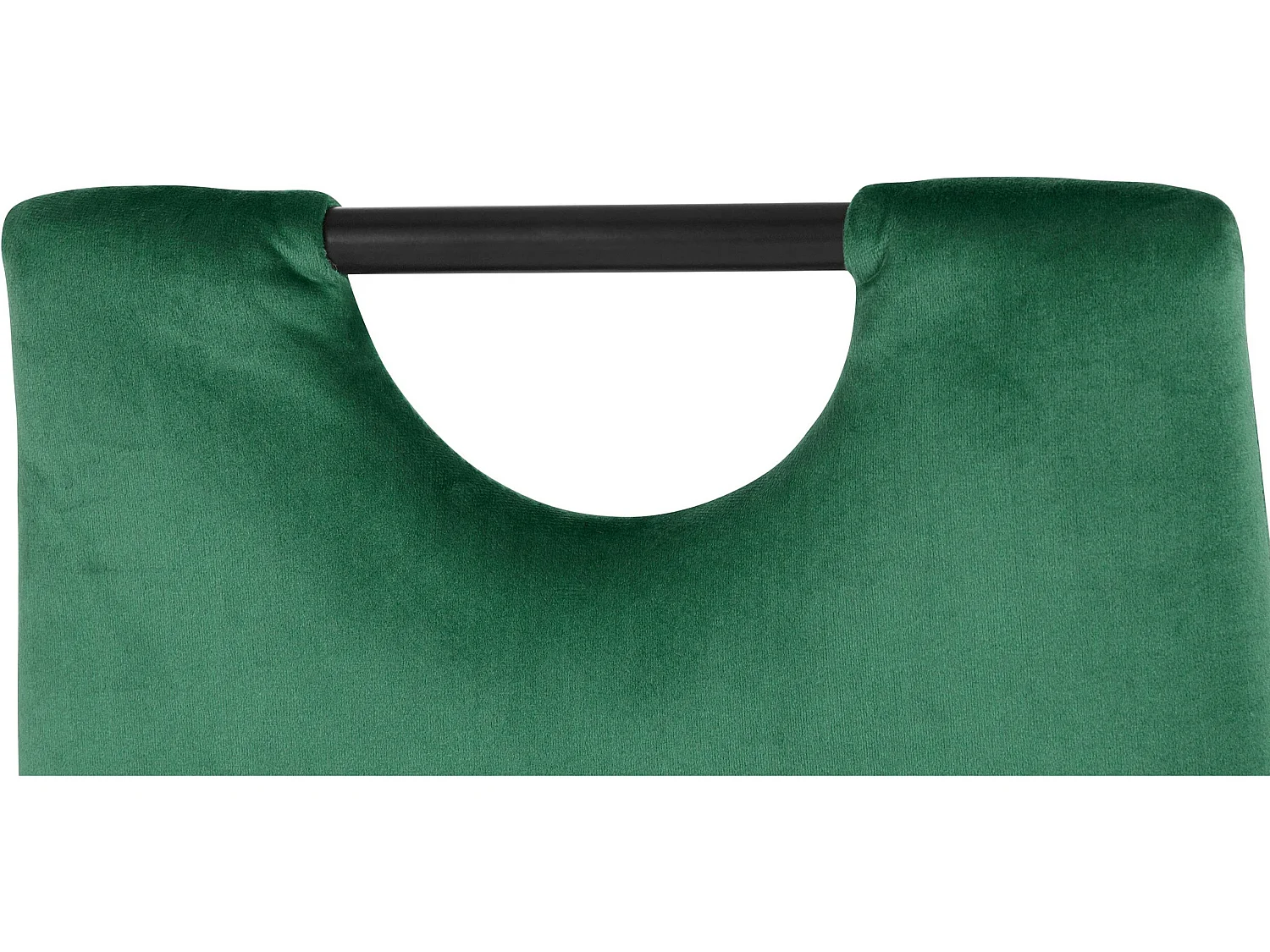 Set di 4 sedie da pranzo in velluto verde scuro