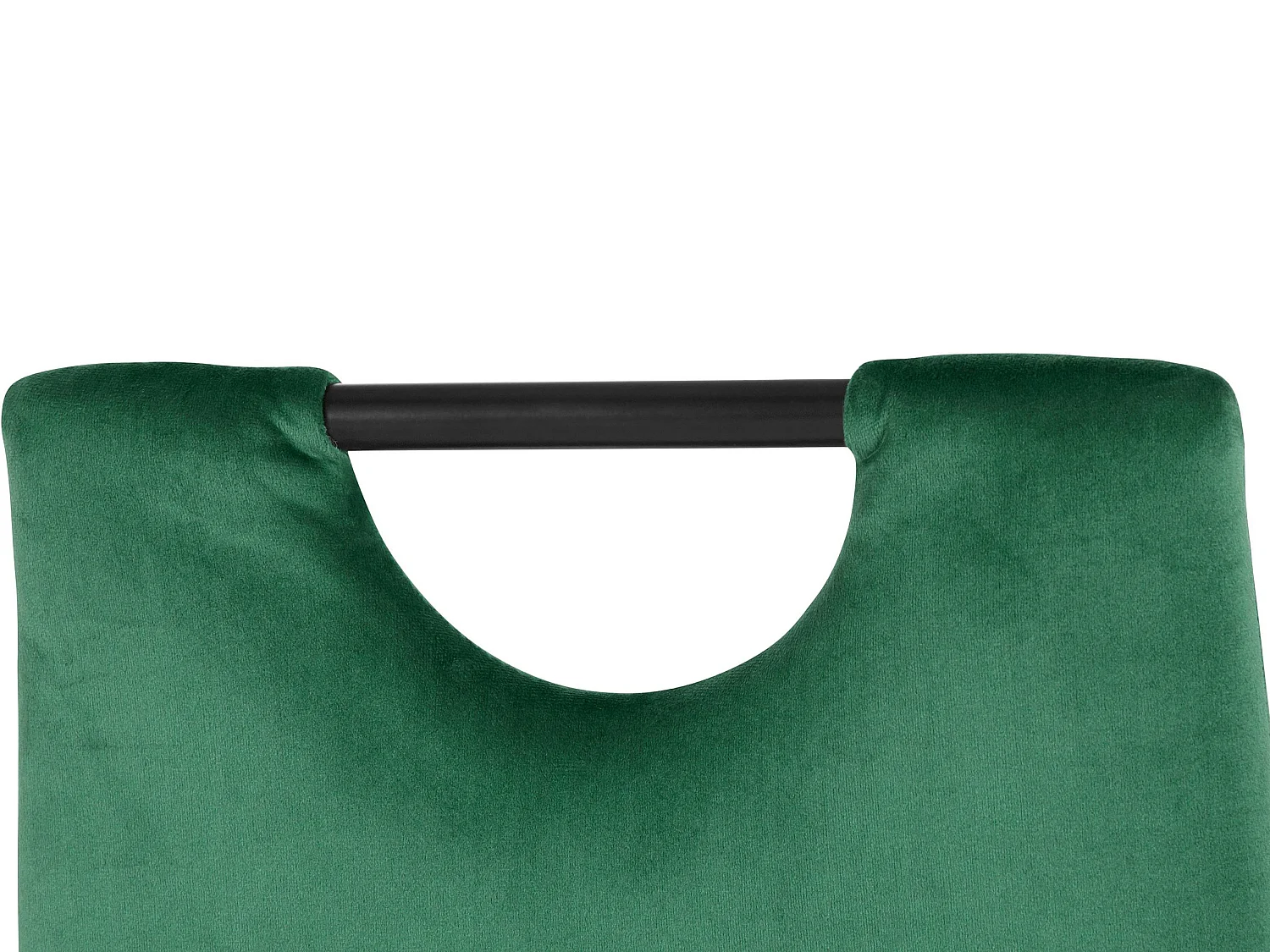 Set di 4 sedie da pranzo in velluto verde scuro