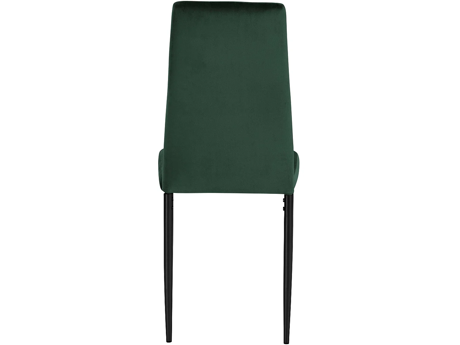 Set di 2 sedie da pranzo imbottite in velluto verde