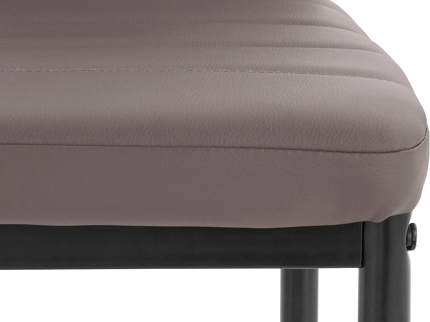 Sandy | Lot de 4 chaises de salle à manger rembourrées en PU cappuccino