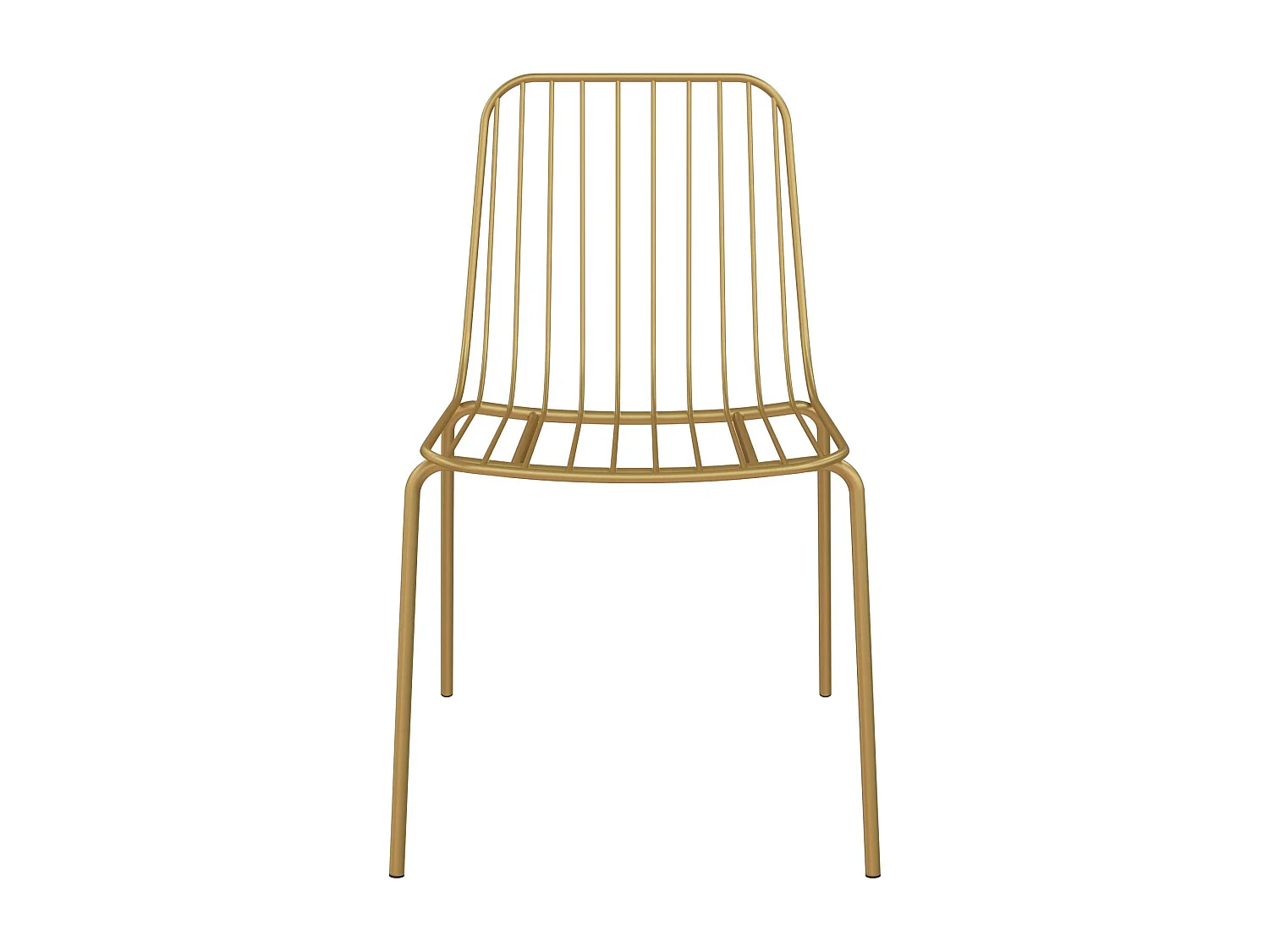 Caden | Chaise de salle à manger en fil métallique 2 packs en jaune