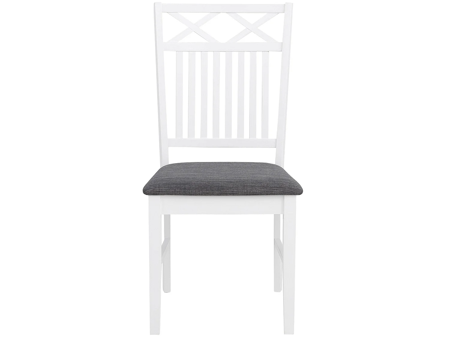 Fullerton | Lot de 2 chaises de salle à manger en MDF blanc
