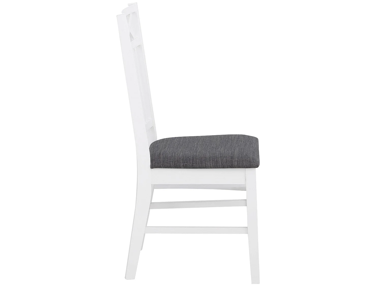 Fullerton | Lot de 2 chaises de salle à manger en MDF blanc