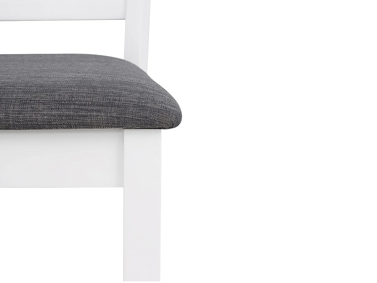 Fullerton | Lot de 2 chaises de salle à manger en MDF blanc