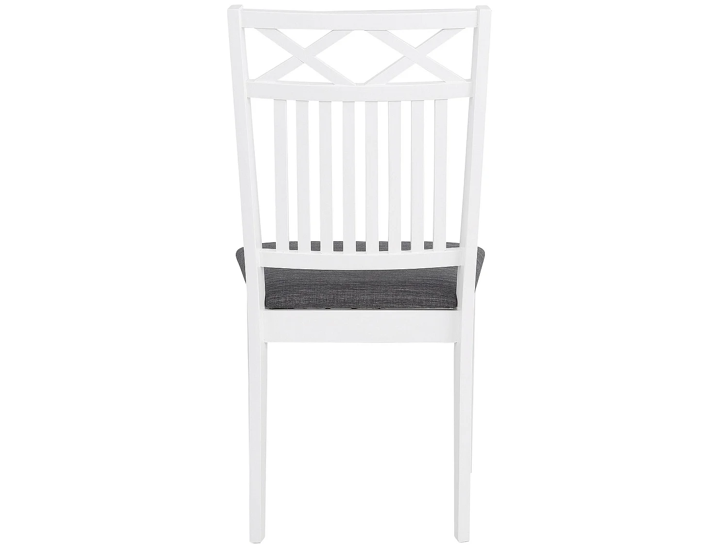 Fullerton | Lot de 2 chaises de salle à manger en MDF blanc