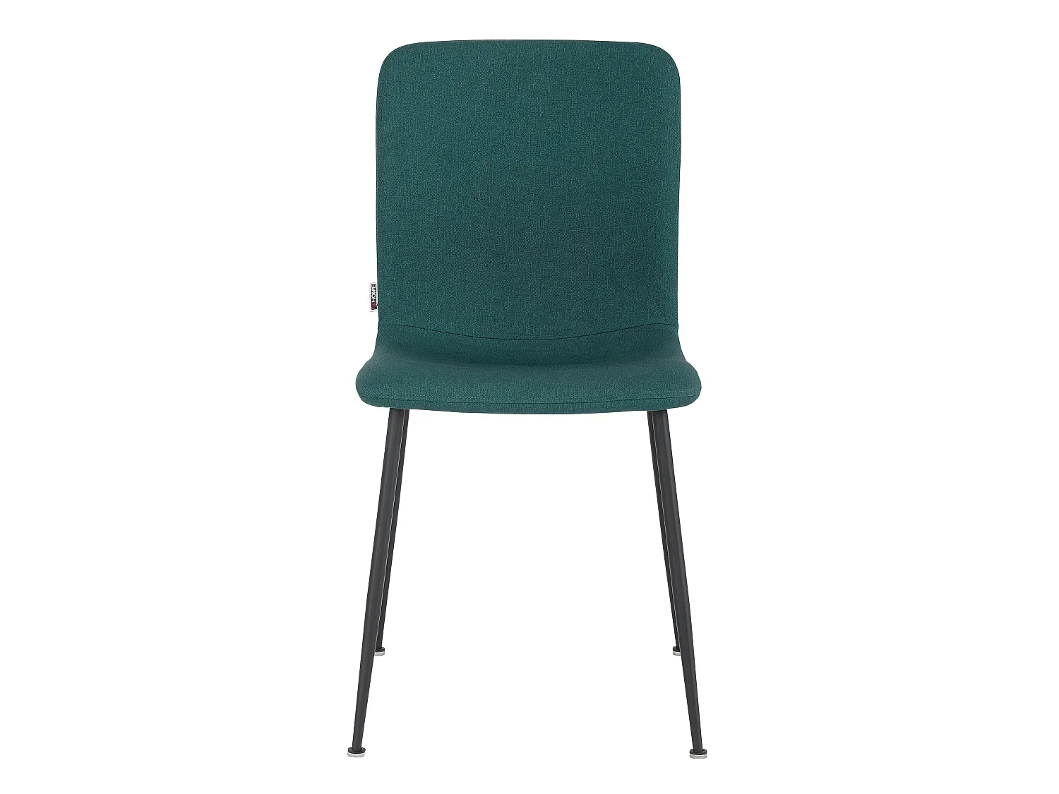 Faye | Lot de 2 chaises de salle à manger rembourrées en tissu vert