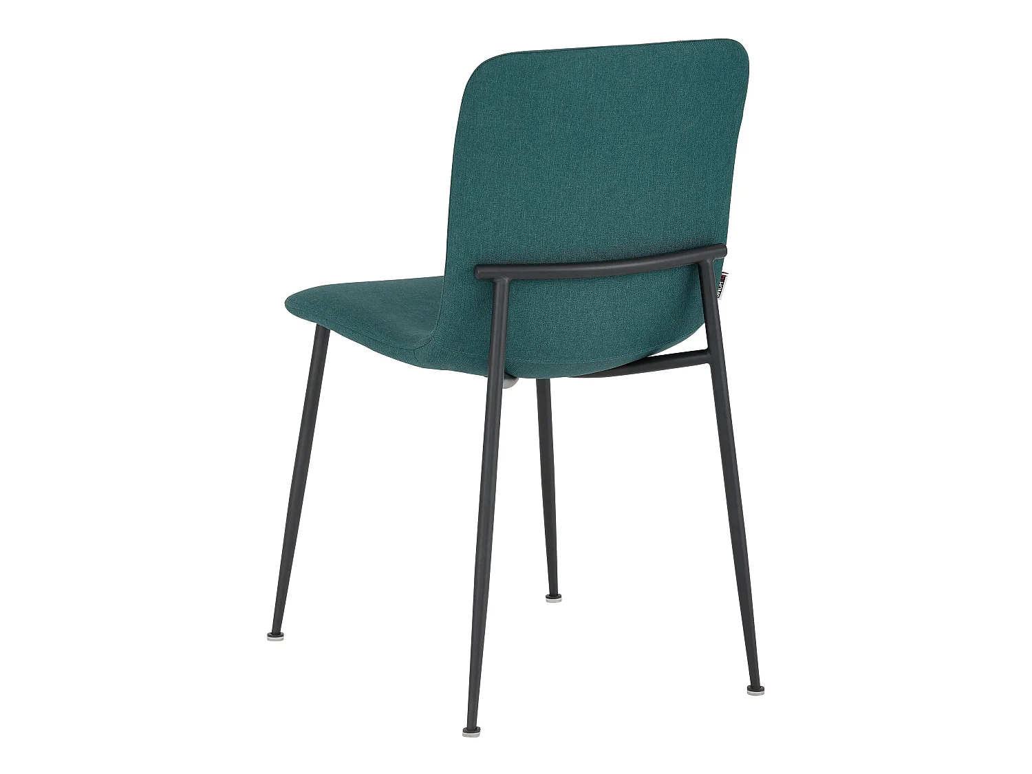 Faye | Lot de 2 chaises de salle à manger rembourrées en tissu vert