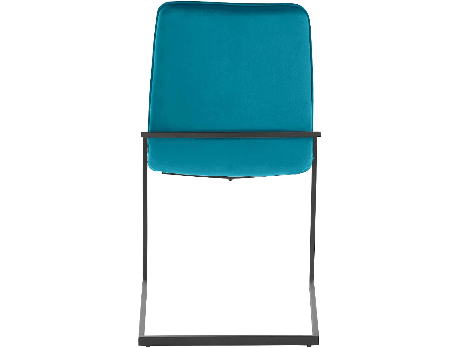 Lot de 2 chaises de salle à manger rembourrées en velours pétrole