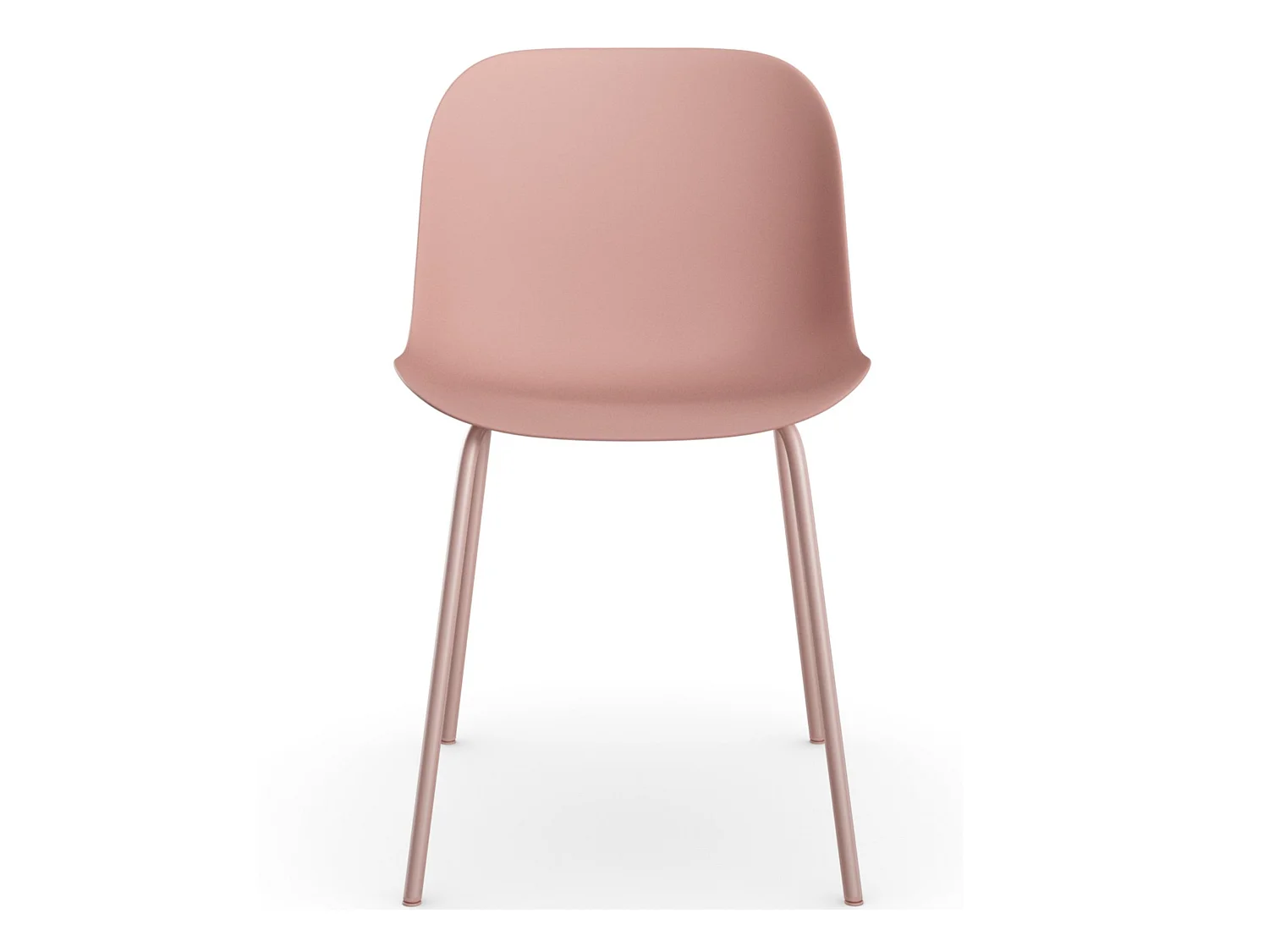 Ocean | Lot de 2 chaises de salle à manger en rosace en plastique
