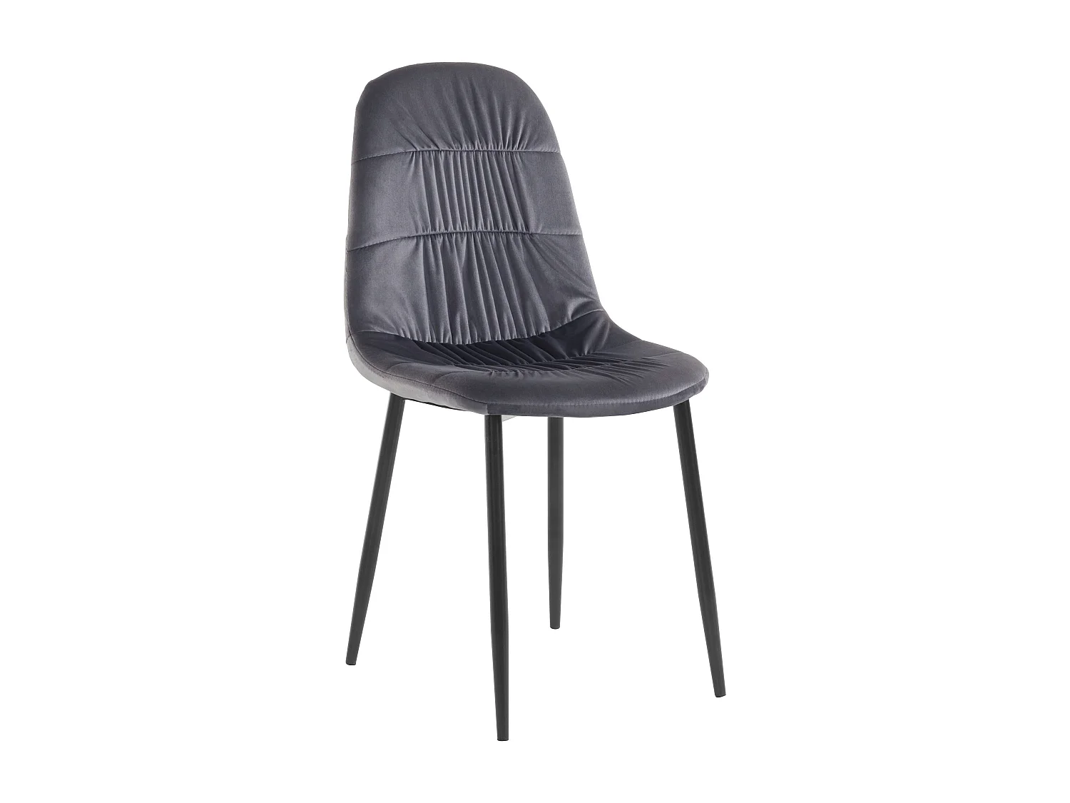 Conjunto de 4 cadeiras de jantar Pavia cinzentas