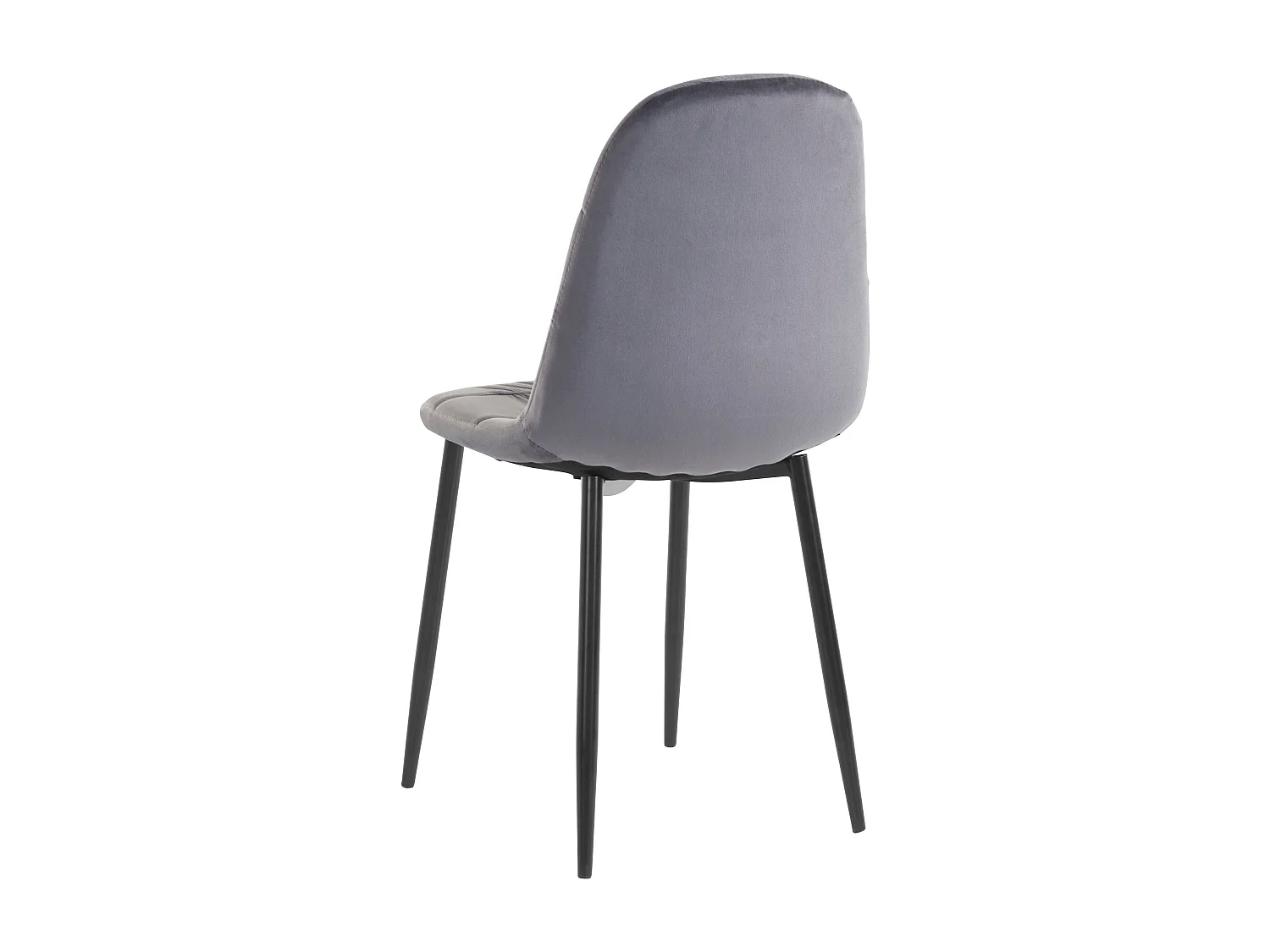Conjunto de 4 cadeiras de jantar Pavia cinzentas