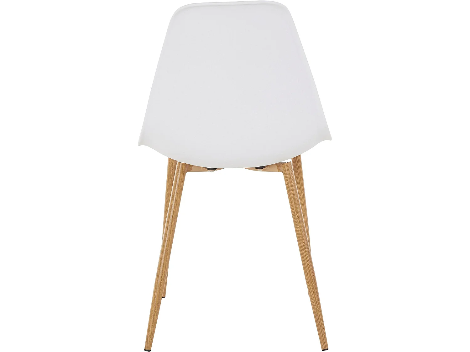 Miller | Cadeiras de Jantar Conjunto de 4 em Plástico Branco