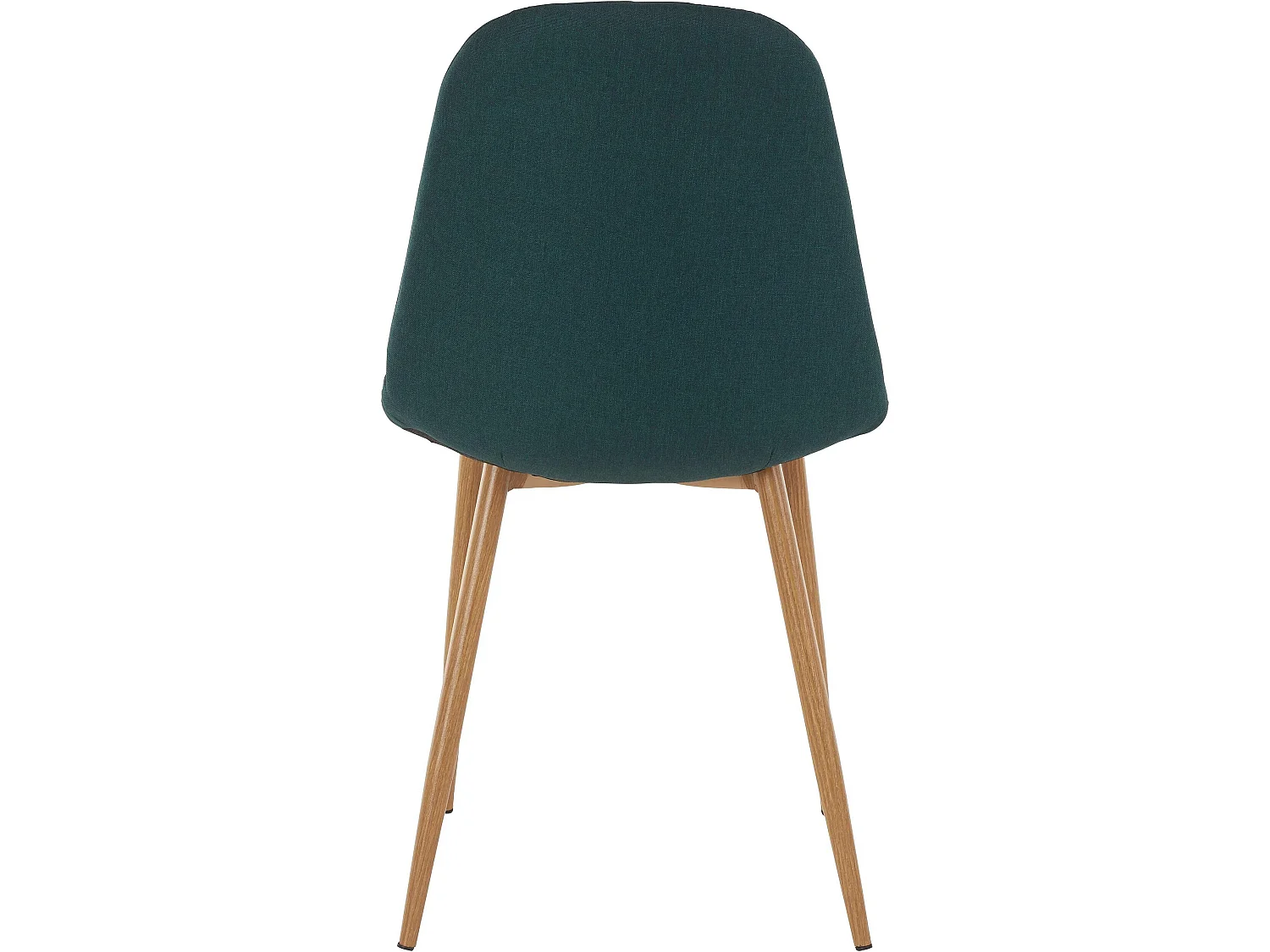 Juego de 4 sillas de comedor de plástico verde oscuro