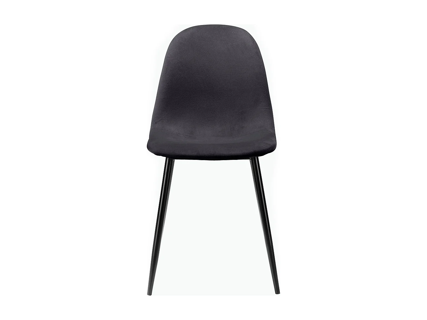 Monza | Lot de 2 chaises de salle à manger en velours  et pieds