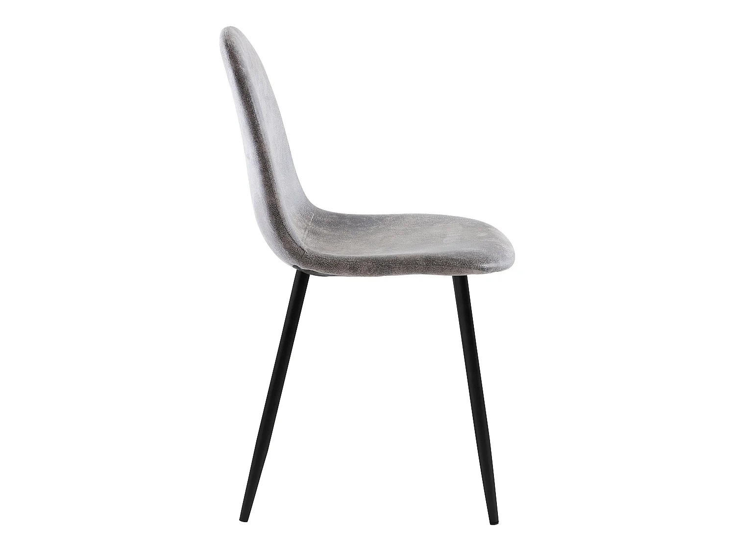 Cadeira de jantar em tecido cinzento claro Miller | Conjunto de 2 cadeiras