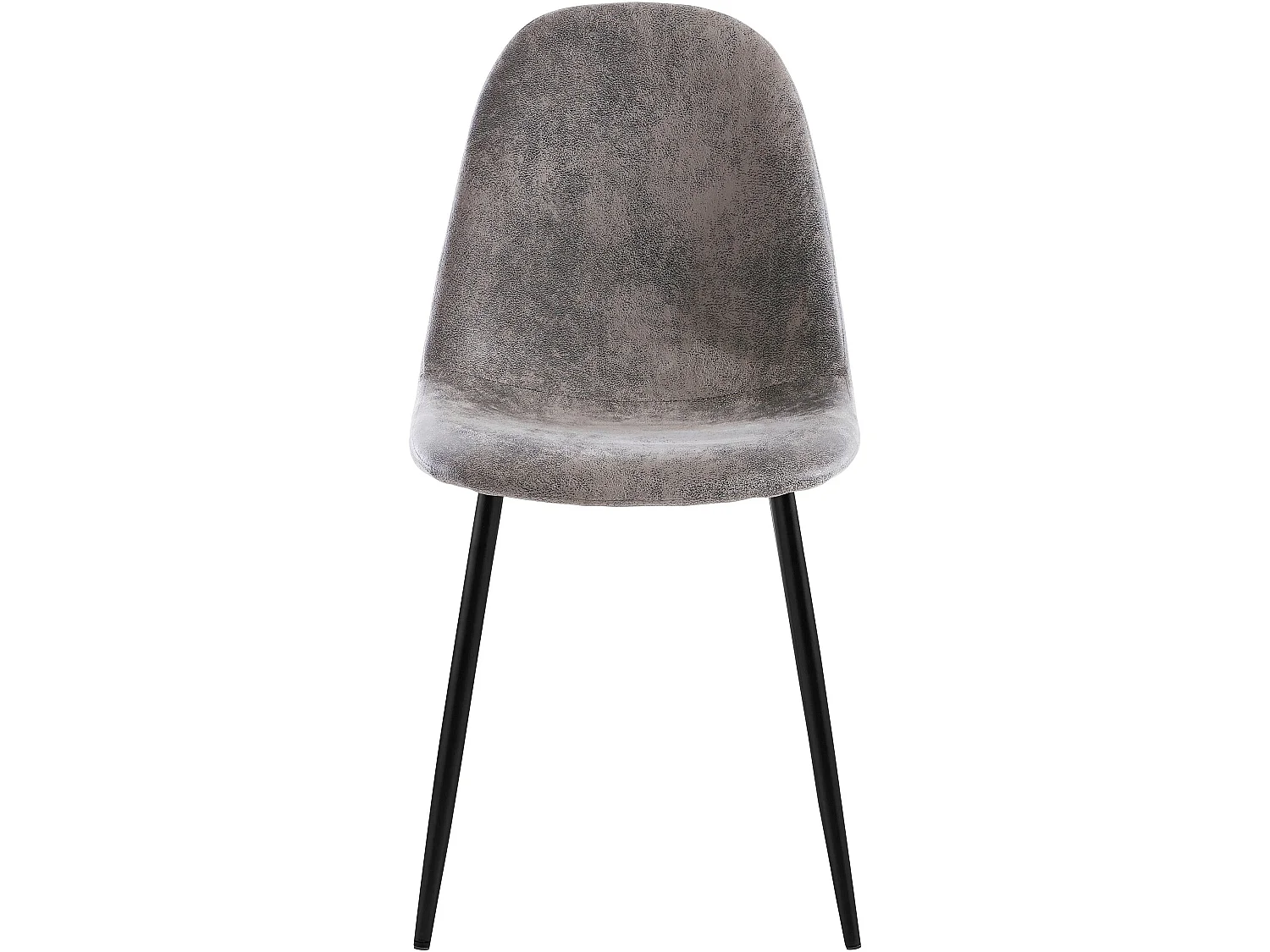 Cadeira de jantar em tecido cinzento claro Miller | Conjunto de 2 cadeiras