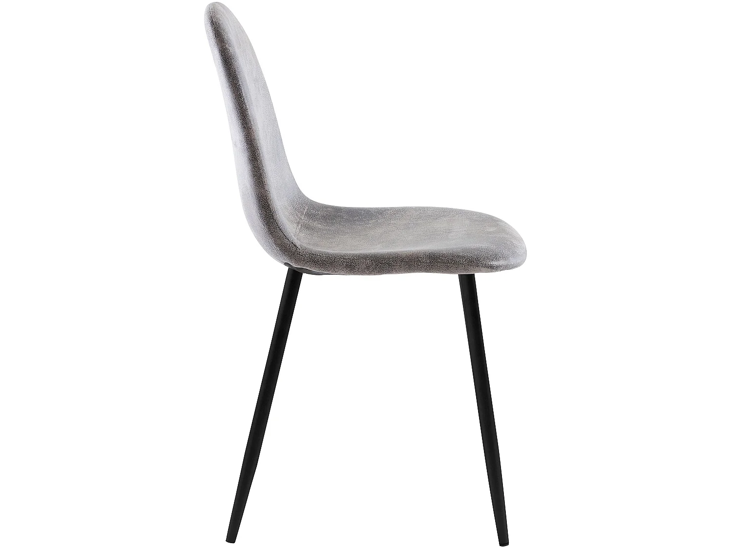 Cadeira de jantar em tecido cinzento claro Miller | Conjunto de 2 cadeiras