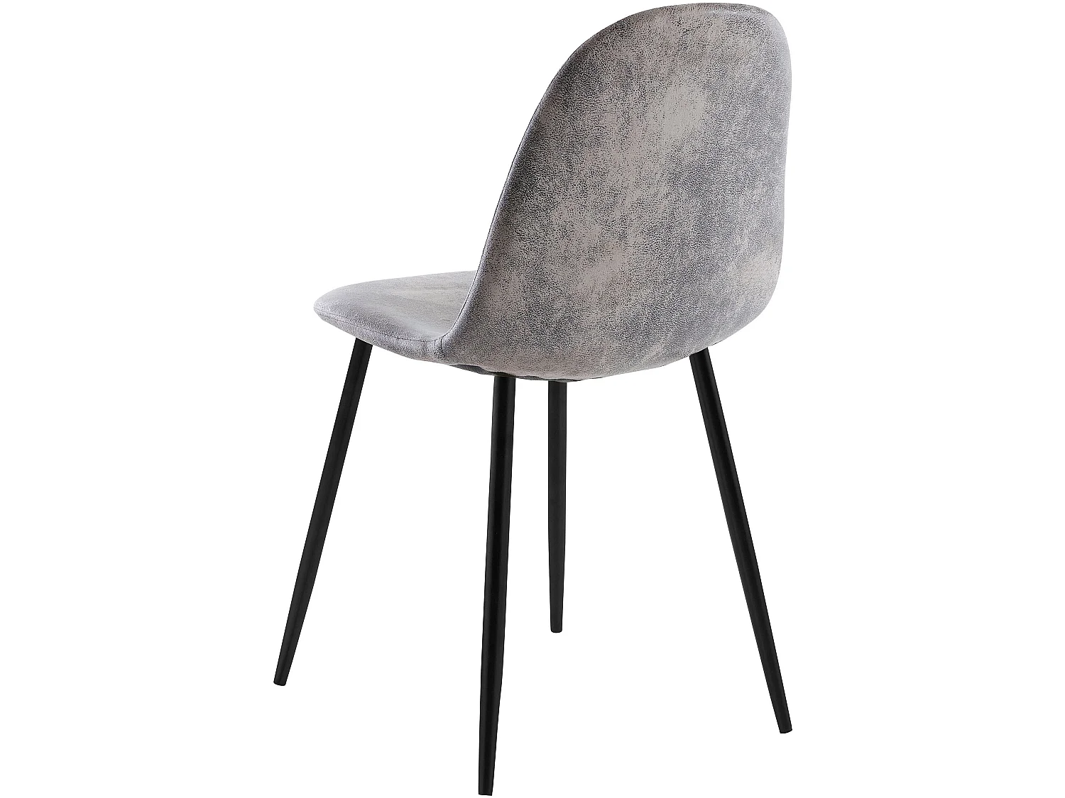 Cadeira de jantar em tecido cinzento claro Miller | Conjunto de 2 cadeiras