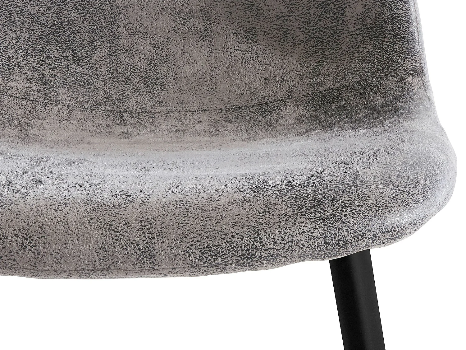 Cadeira de jantar em tecido cinzento claro Miller | Conjunto de 2 cadeiras