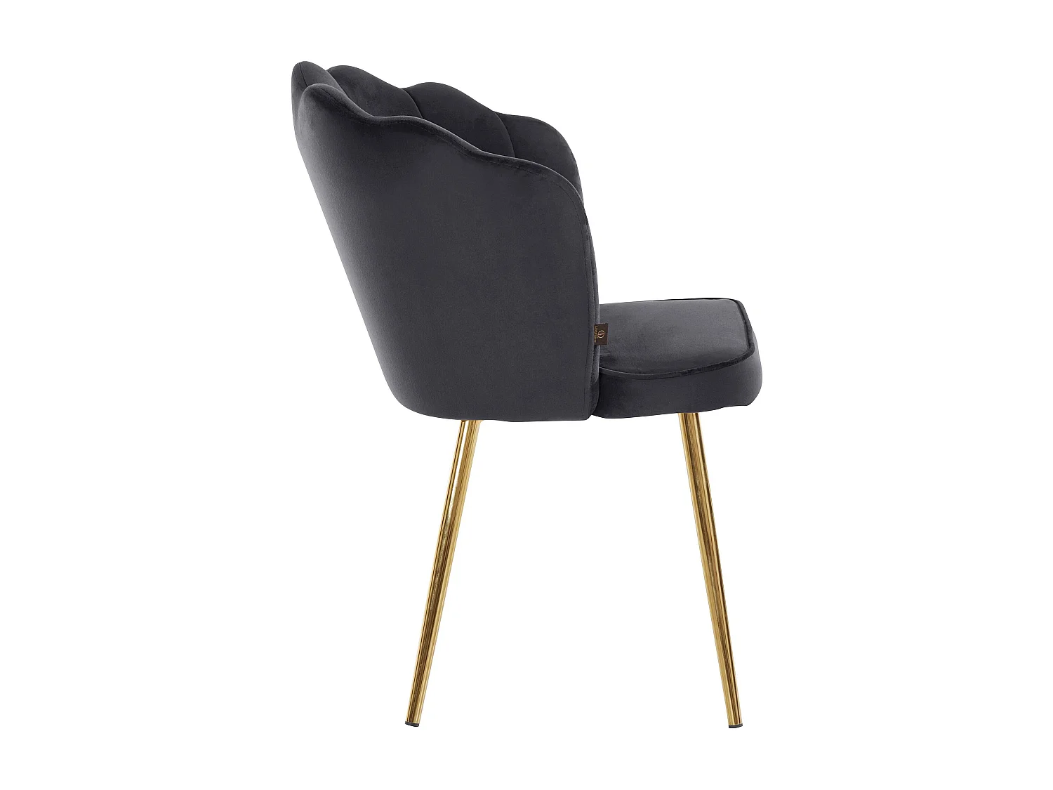 Silvia | Lot de 2 chaises de salle à manger rembourrées en velours gris